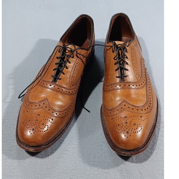 Allen Edmonds McAllister Walnut Calfskin Oxford Wingtip Brogue 13A USA Handmade - Picture 1 of 5